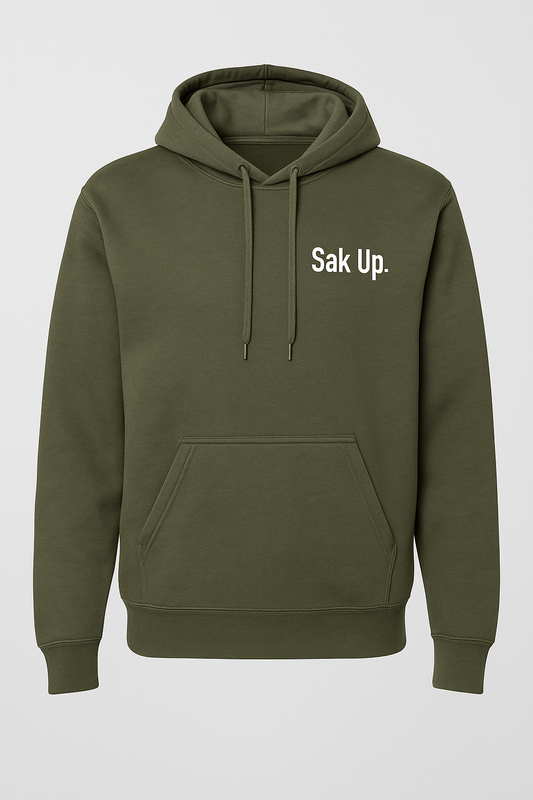 Sak Up “Night Owl” Hoodie – Olive Green