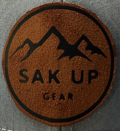 Sak Up Gear Leather Logo Trucker Hat