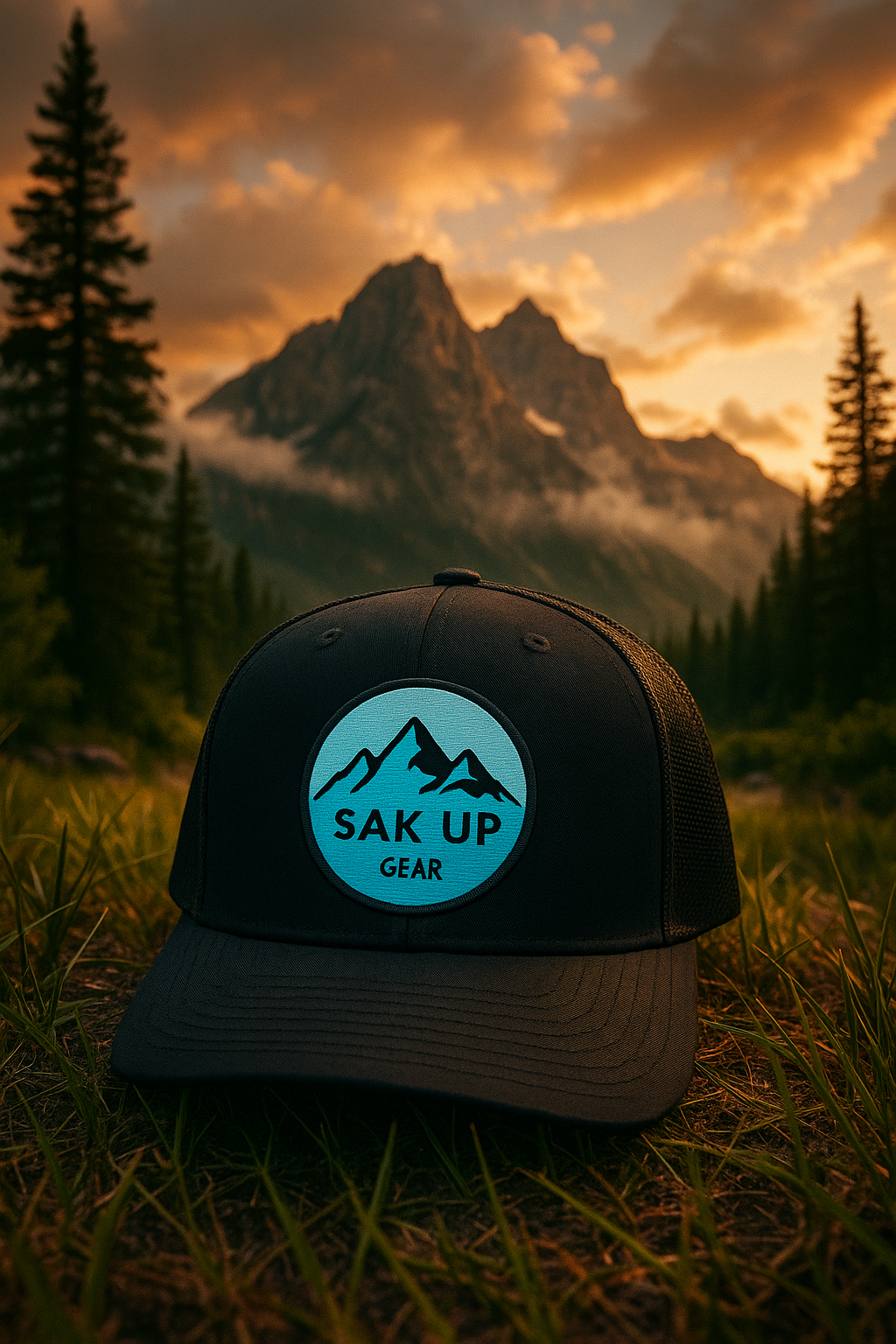 Sak Up Everyday All Black Trucker Hat