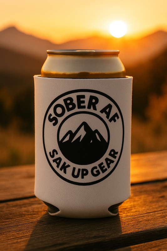 Sak Up Sober AF Koozie