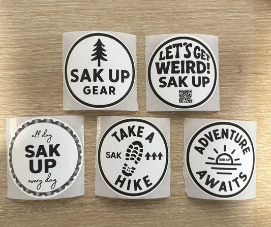 Sak Up Adventure Sticker 5-pack